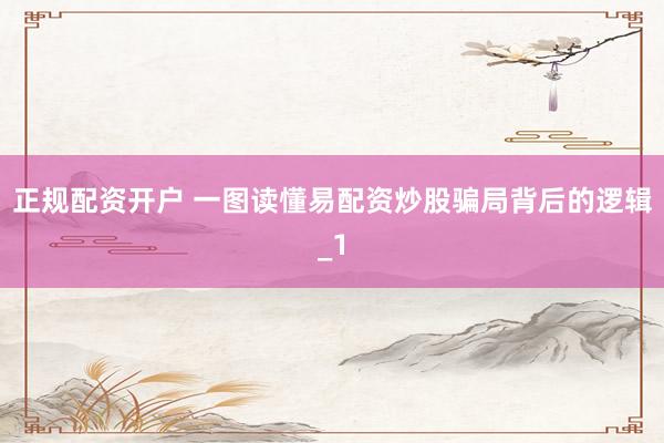 正规配资开户 一图读懂易配资炒股骗局背后的逻辑_1