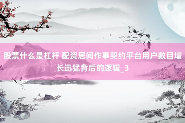 股票什么是杠杆 配资居间作事契约平台用户数目增长迅猛背后的逻辑_3