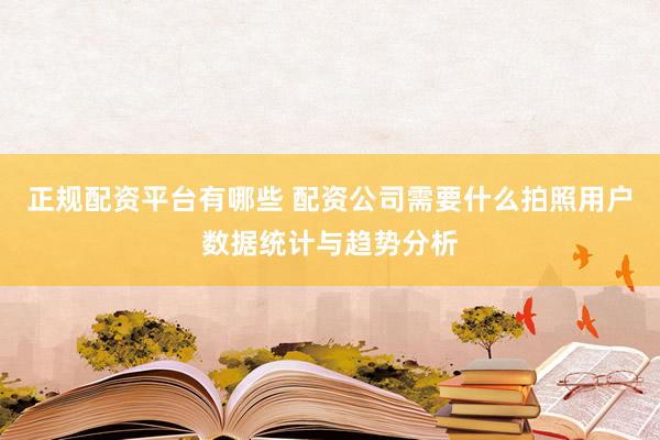 正规配资平台有哪些 配资公司需要什么拍照用户数据统计与趋势分析