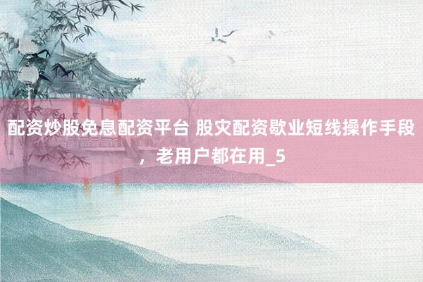 配资炒股免息配资平台 股灾配资歇业短线操作手段，老用户都在用_5
